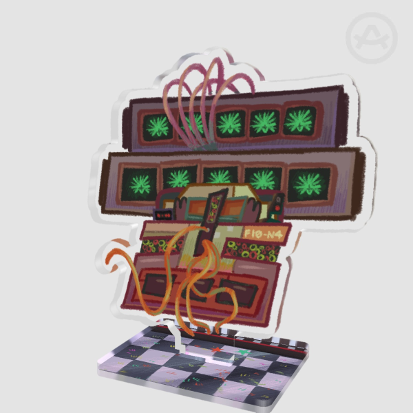 F10-N4 / Fiona Computer Standee FNAF