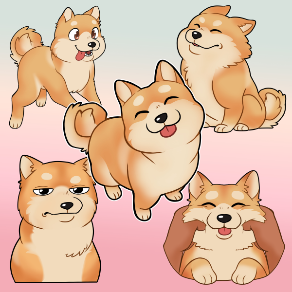 Shiba Inu PhoneCharm Set