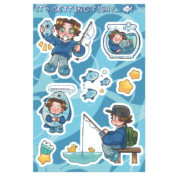 Fishy MaxGGs Sticker Sheet