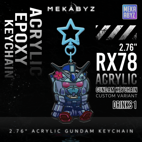 RX78 Gundam Keychain MEKABYZ (Drinks 1)
