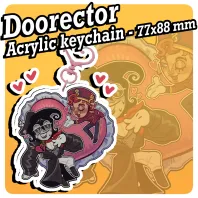 Doorector Heart attack Acrylic Keychains