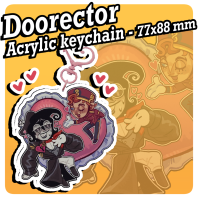Doorector Heart attack Acrylic Keychains
