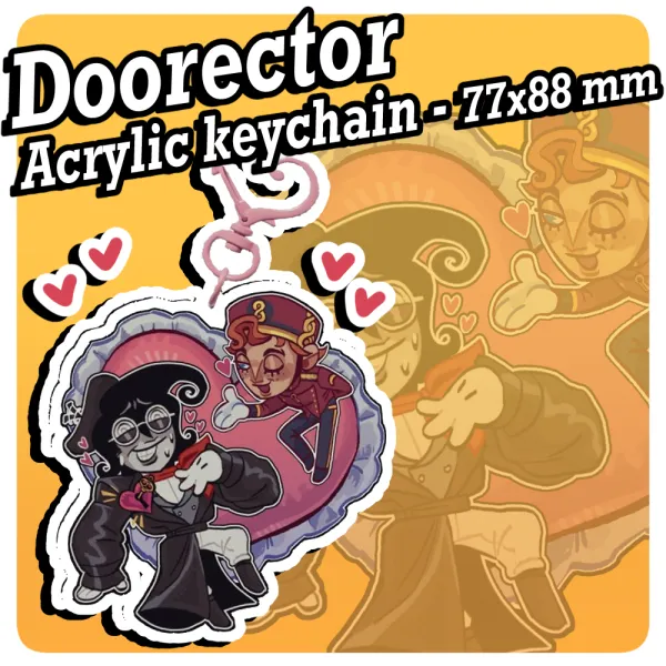 Doorector Heart attack Acrylic Keychains