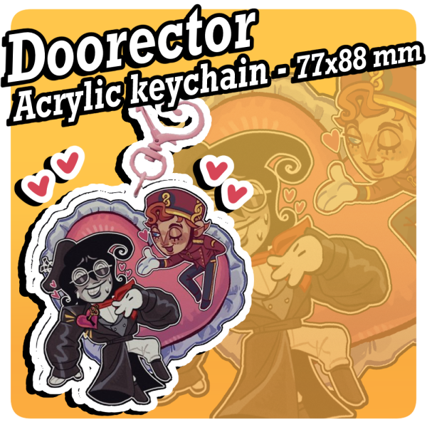 Doorector Heart attack Acrylic Keychains