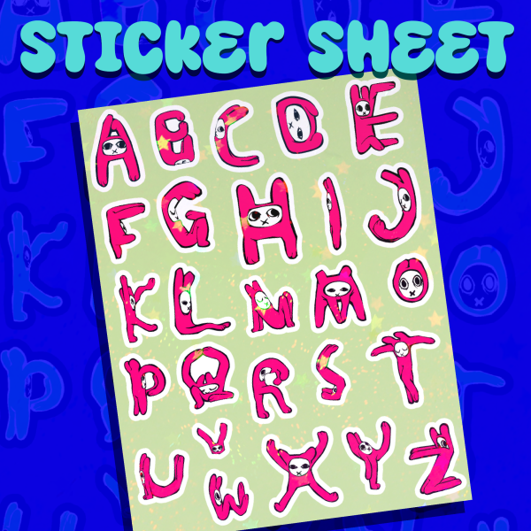 Toto the Cat Alphabet Stickers