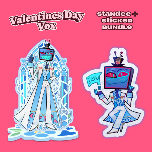 VDAY VOX STANDEE + STICKER BUNDLE