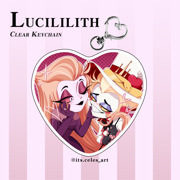 Lucililith - Clear Keychains