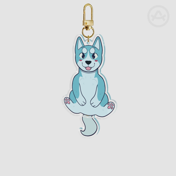 Weed Tail Wagging Keychain