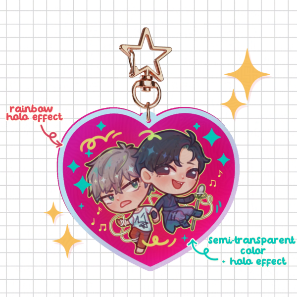 ALNST IvanTill Holo Heart Keychain