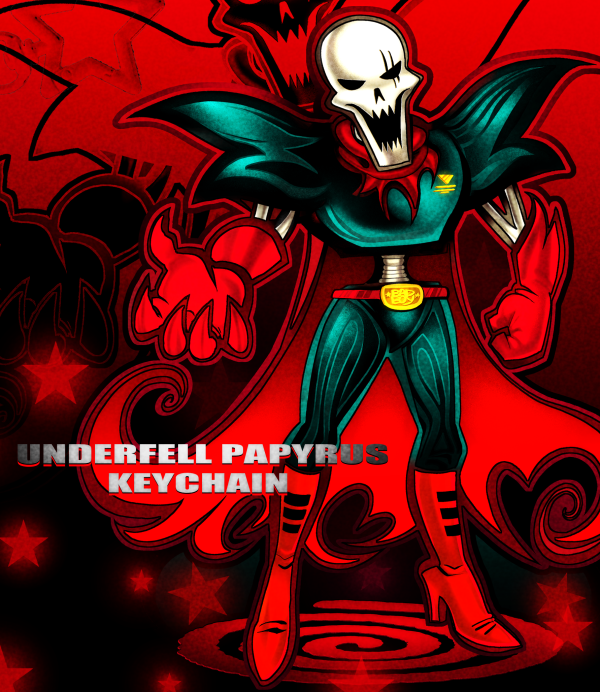 UNDERFELL PAPYRUS KEYCHAIN