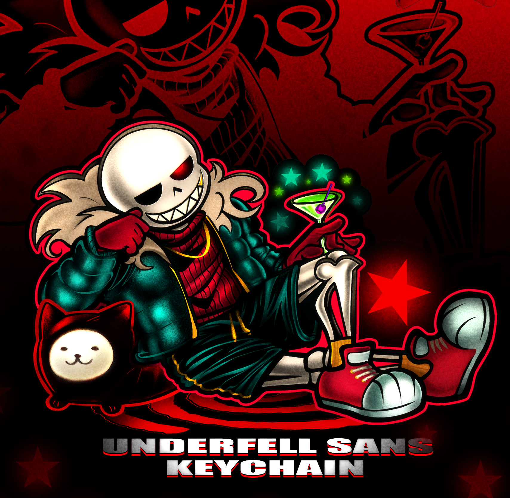 UNDERFELL SANS KEYCHAIN by VIC UNDERFELLA - ACGGOODS