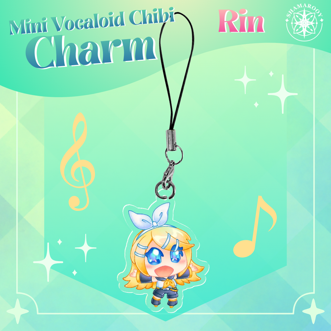 [Vocaloid] Chibi Rin Clear Acrylic Keychain Charm