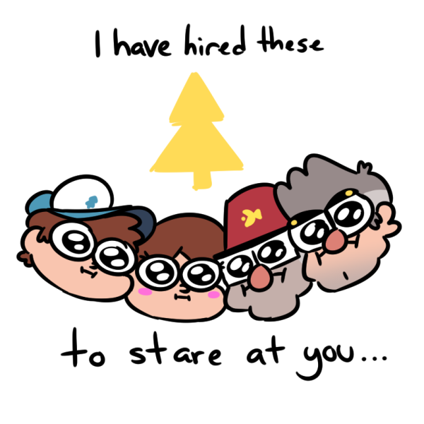 the pines family stare 👁️👁️button badgey set