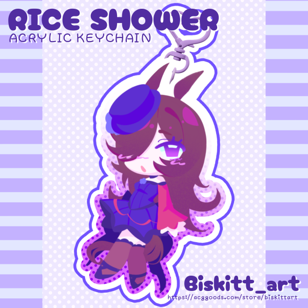 UMAMUSUME -Rice Shower Keychain