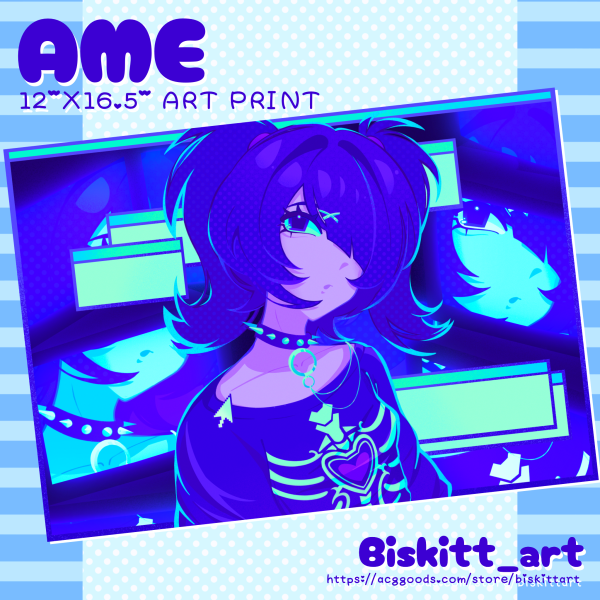 NEEDY STREAMER OVERLOAD -Ame Art Print