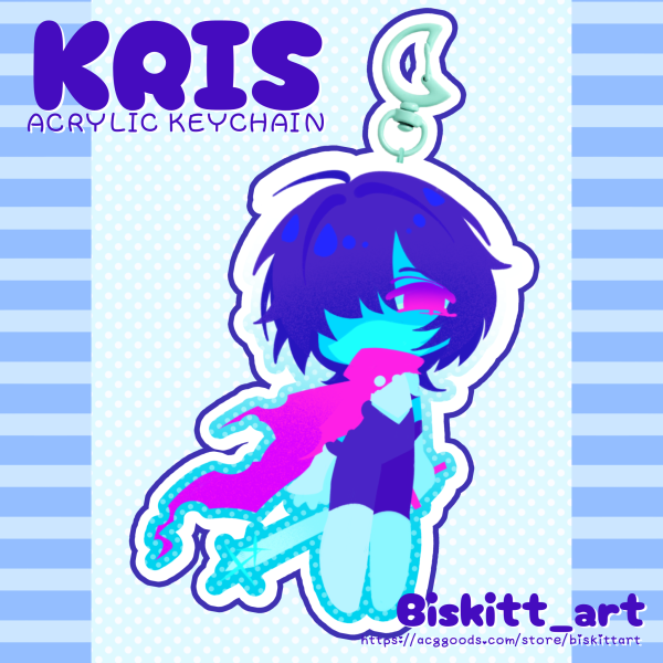DELTARUNE -Kris Keychain