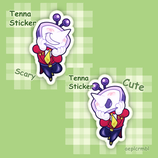 Cute and Scary Tenna Sticker Set