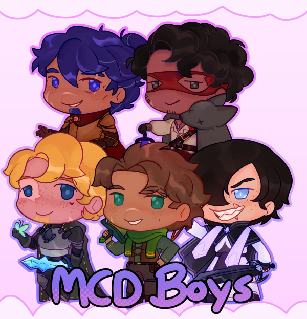 MCD boys Holo sticker pack