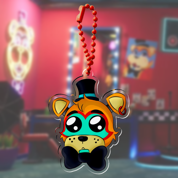 FNAF: Pleading Glamrock Freddy Keychain