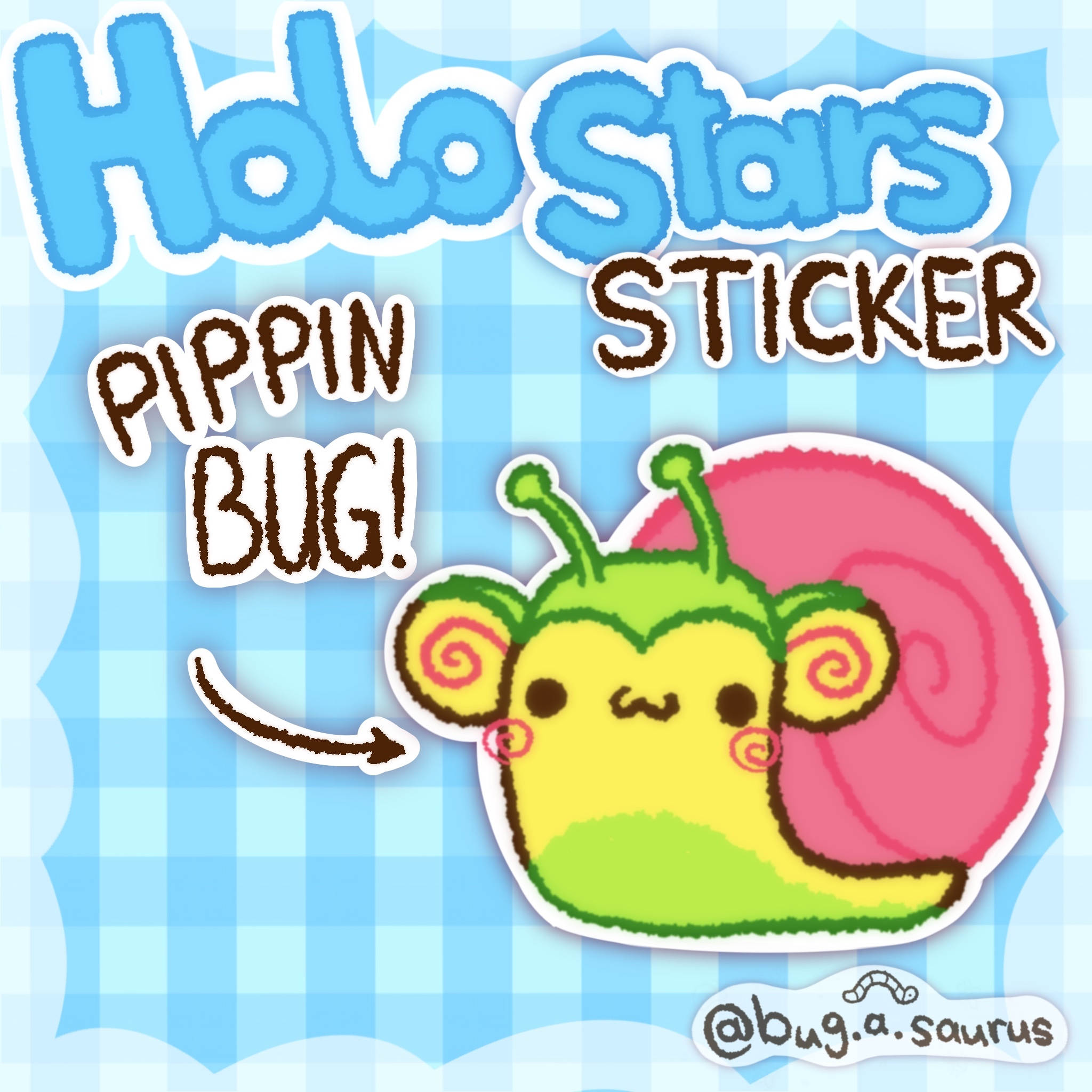 Holo Stars Pippin Snail Sticker
