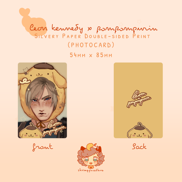 RESIDENT EVIL ✩ Leon x Pompompurin ✩ Photocard
