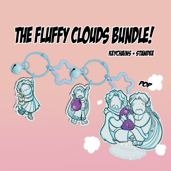The fluffy Clouds bundle + standee