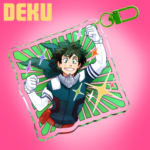 Deku Clear Acrylic Keychain