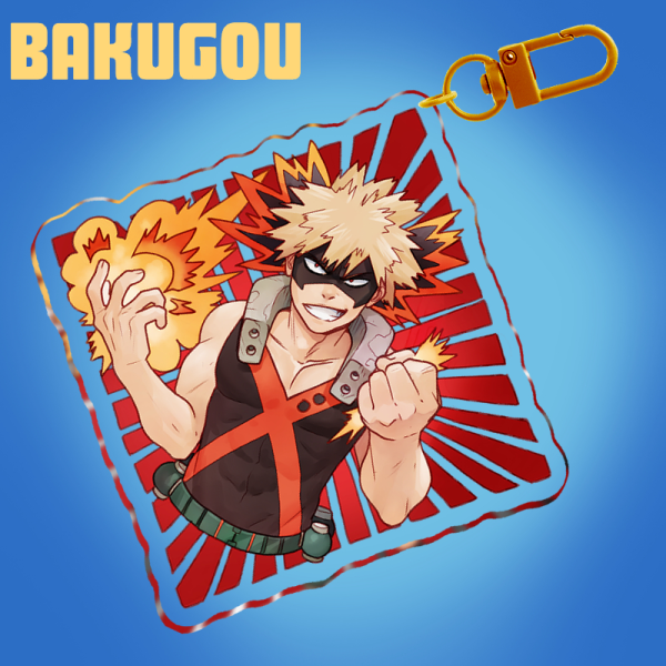 Bakugou Clear Acrylic Keychain