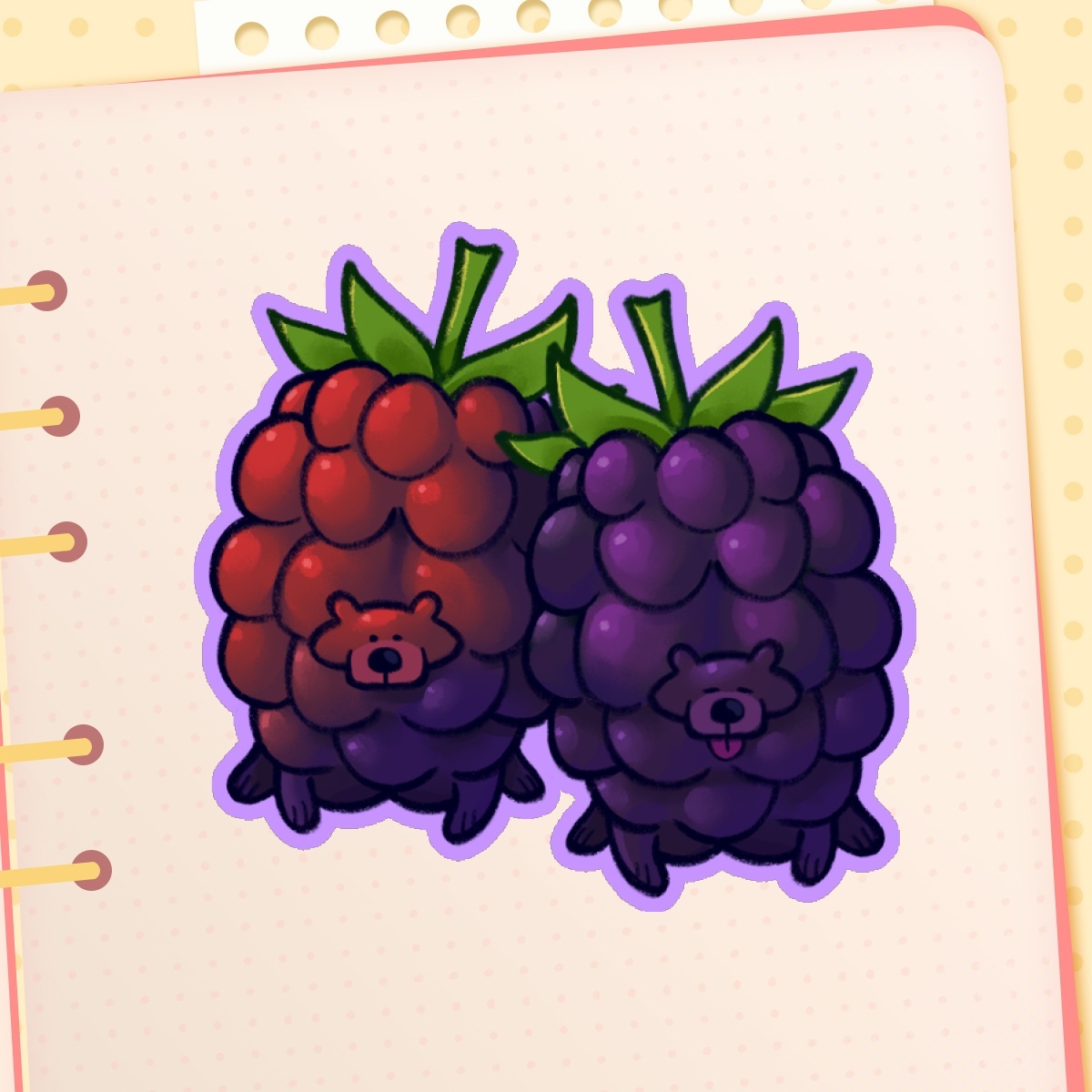 Blackbearries Sticker