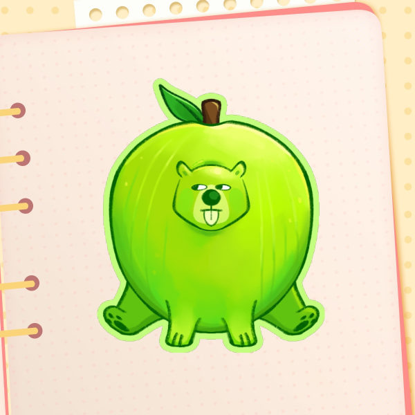 Granny Smith Bapple Sticker