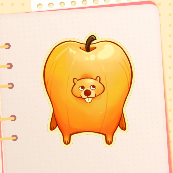 Golden Delicious Bapple Sticker