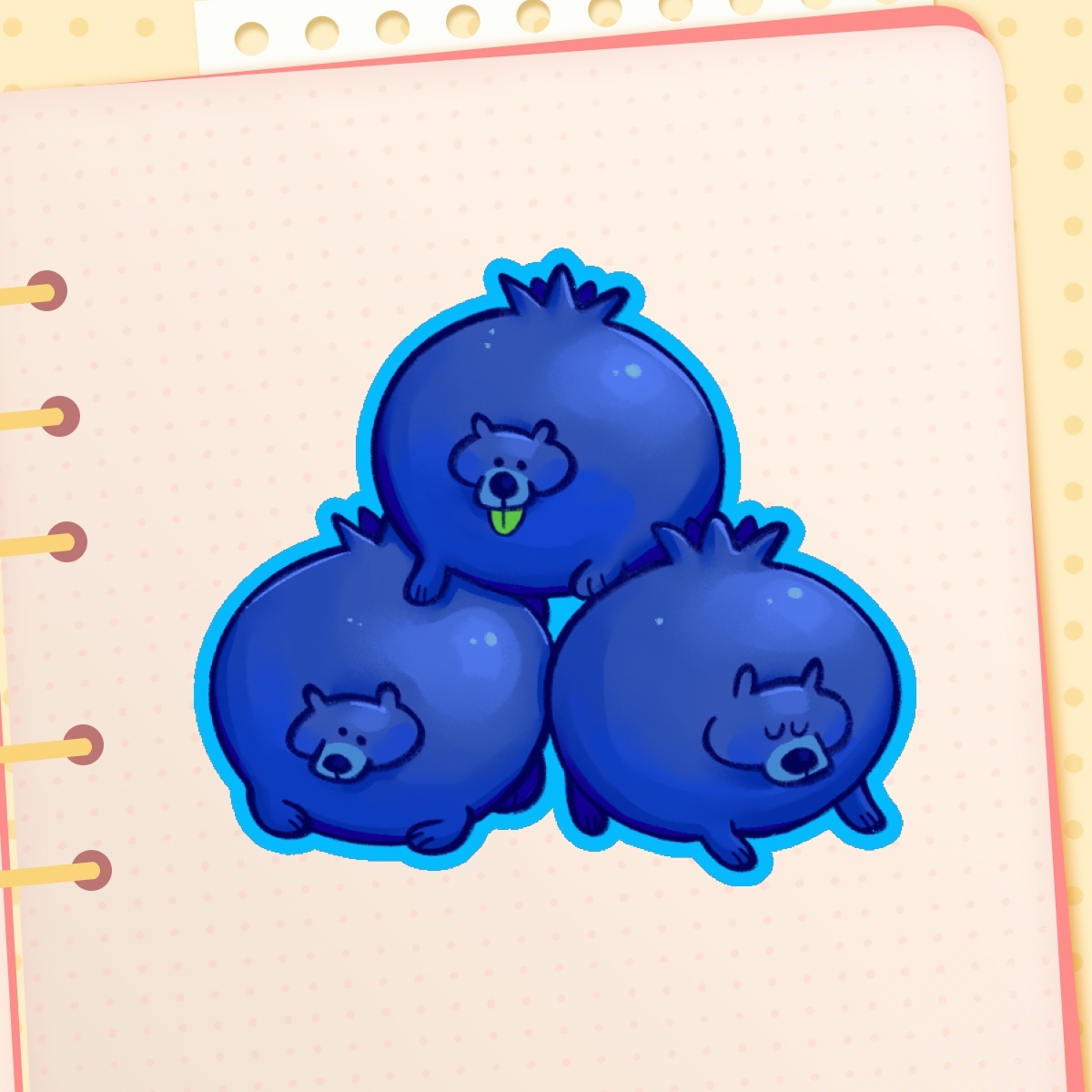 Bluebearries Sticker