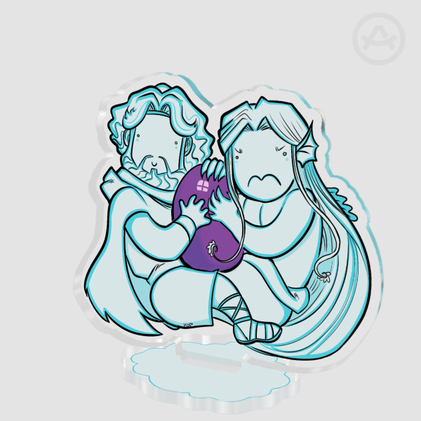 Cloudysseus and Cloudyseidon Standee