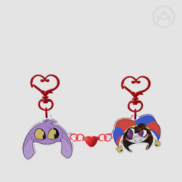 Jax x Pomni Magnetic Keychains