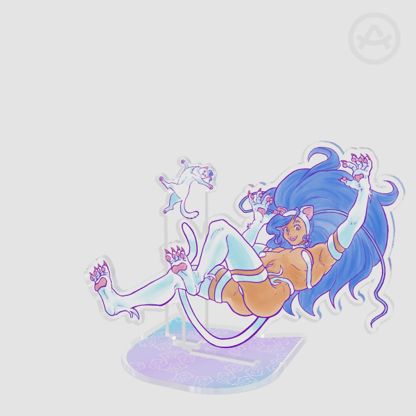 Darkstalkers Felicia Double Insert Acrylic Standees