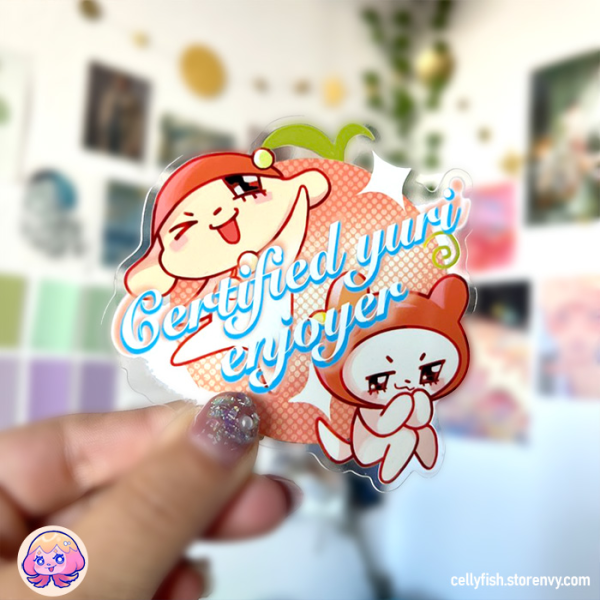 Certified Yuri Enjoyer - Clear Gloss Sticker