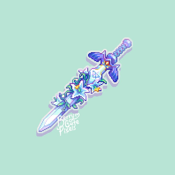💠Masters Sword Clear MATTE Sticker - Legend of Zelda