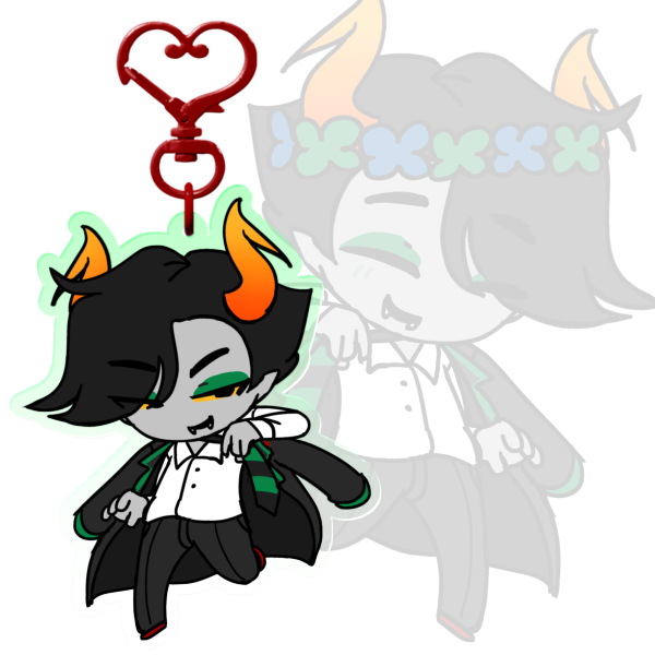 Lanque Bombyx Clear Acrylic Keychain