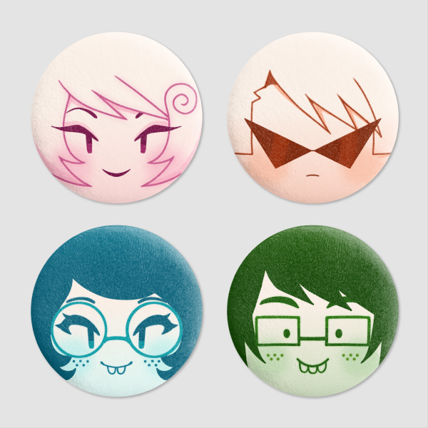 Alpha Kid Plush Badge Set