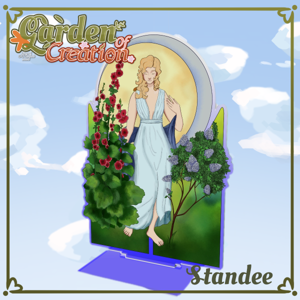 Art Nouveau || Lilac || Hollyhocks || Viva/Ester || Large Standee