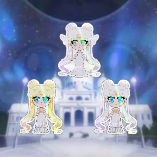 SM - Chibi Moon Kingdom Holo Sticker Set