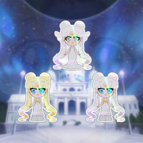SM - Chibi Moon Kingdom Holo Sticker Set