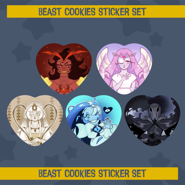 Beast Cookies sticker set