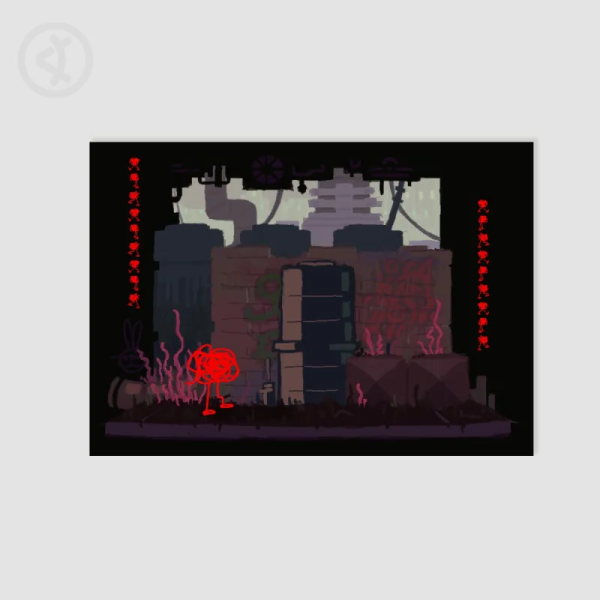 Red Street Art Print