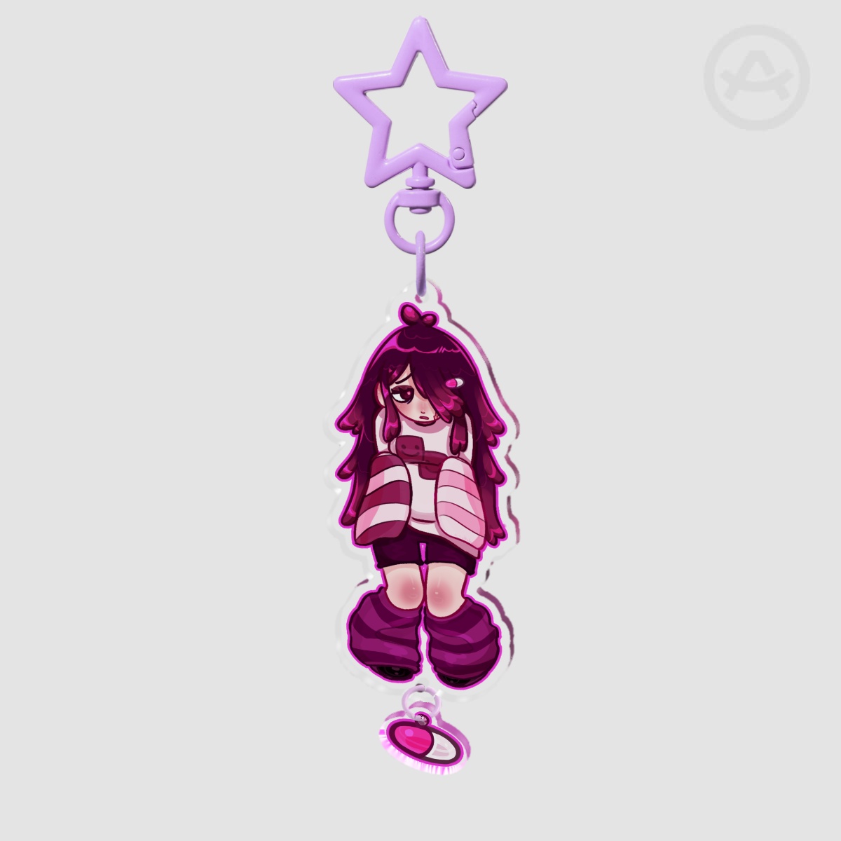 Shisa big chain keychain