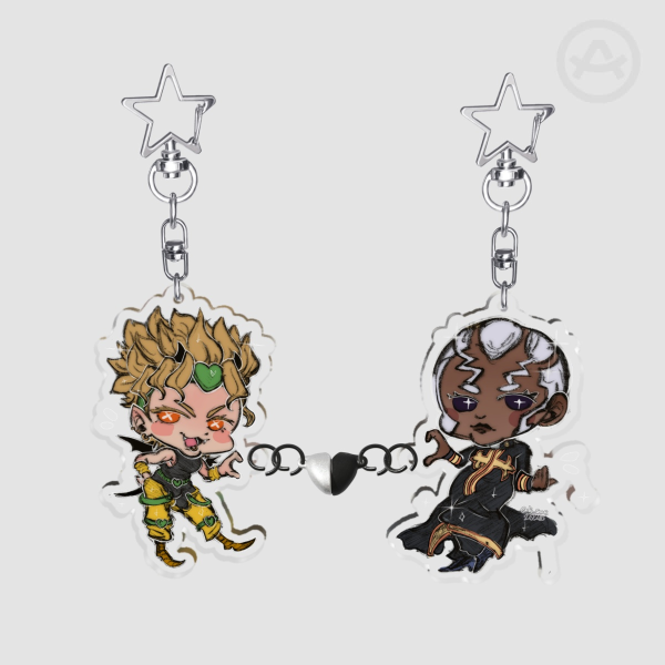 [JJBA] Ft. Dio Brando + Pucci Acrylic Magnet Charms