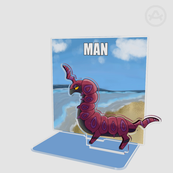 Scolipede 'MAN' Double Acrylic Standee