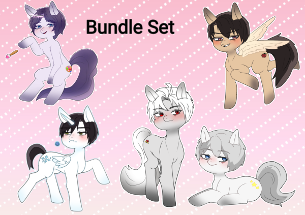 Loveanddeepspace Pony Set