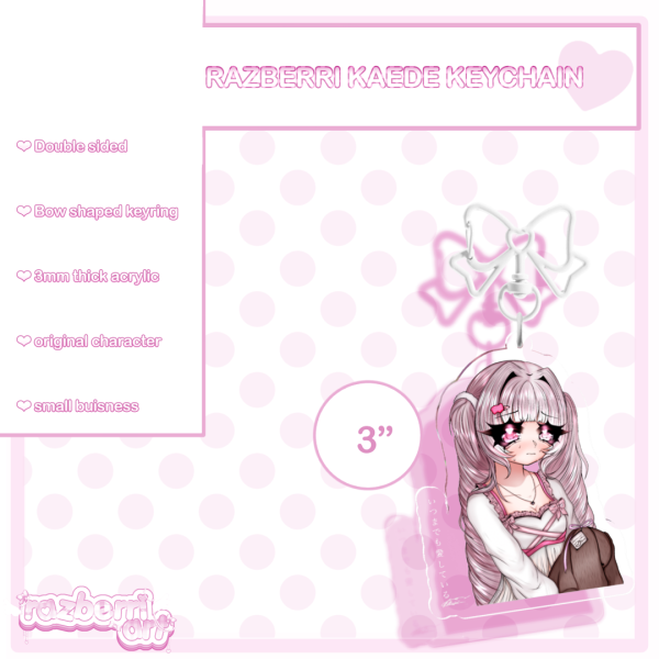 Razberri Kaede OC Keychain