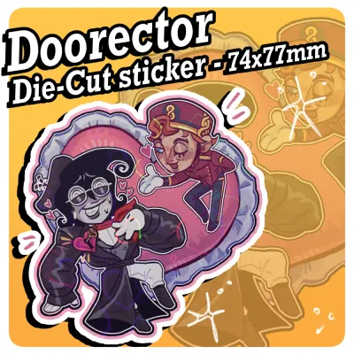 Doorector Holo-Heart sticker